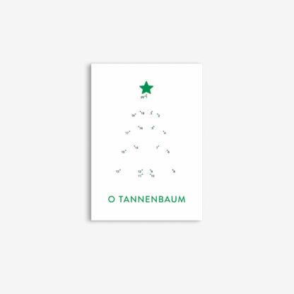 Postkarte Weihnachten Tannenbaum Xmas